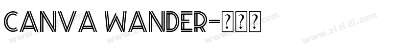 canva wander字体转换